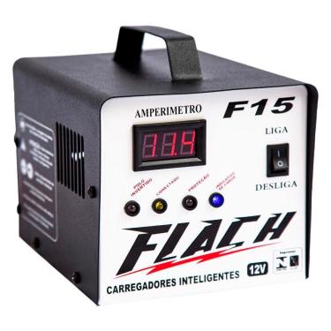 Imagem de Carregador de Bateria Bivolt 15A 180W - Flach F15