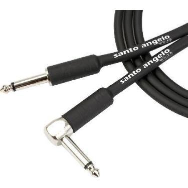 Imagem de Cabo de Guitarra P10 / P10 L Mono 20FT 6,10M ANGL LB Preto - ANGELS