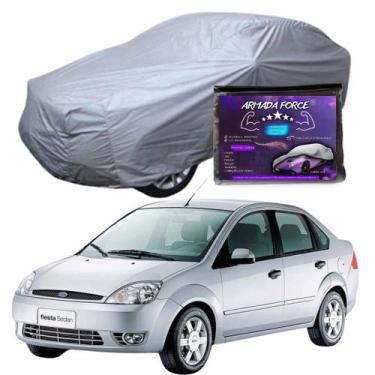 Imagem de Capa Cobrir Carro FIESTA SEDAN 100% Forrada Armada Force 100% Impermeá