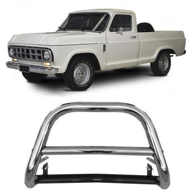 Imagem de Para-Choque de Impulsão Mata Boi D10/D-10 Cromado C/Barra - HOZZ