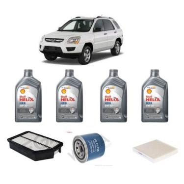 Imagem de Kit revisao troca de oleo kia sportage 2.0 16v 2008 a 2015 - SHELL