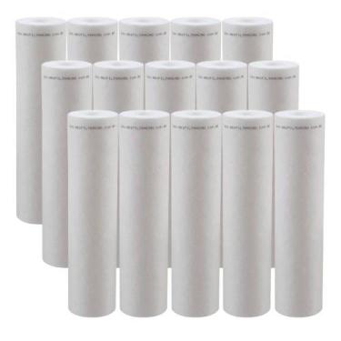 Imagem de Kit 15 Unidades Refil Filtro Polipropileno BBI 9"3/4 PP10/20B