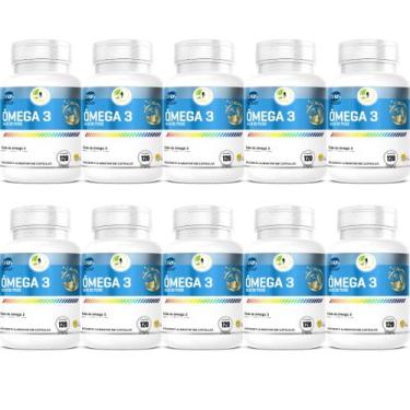 Imagem de KIT C/10 Ômega 3 EPA DHA IFOS 120 Cáps 1000mg  Fits Life - Floral Erva