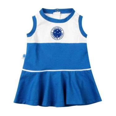 Imagem de Vestido Bebê Cruzeiro Regata Oficial - Revedor, Azul, P