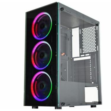 Imagem de Gabinete Gamer Divinus Kmex CG-AL10 Led RGB