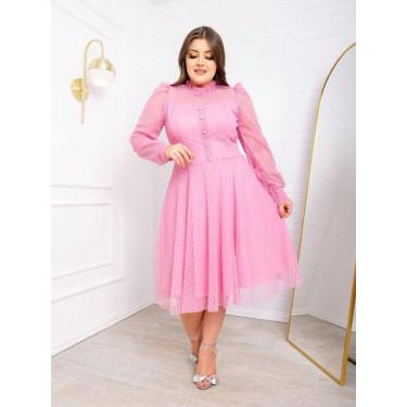 Imagem de Vestido Feminino Midi Festa Noiva Casual Branco De Tule Lindo Elegante