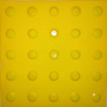 Imagem de Piso tátil Alerta PVC Amarelo 16 peças 25x25cm Nbr9050 - Marwell indus