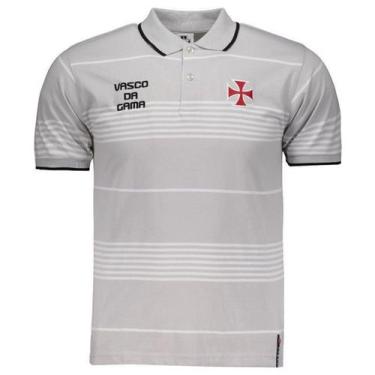 Imagem de Camisa Polo Infantil Vasco da Gama Fio Tinto - SPR, 14, Cinza