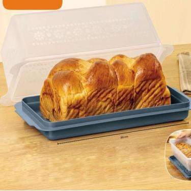 Imagem de Porta Pão 3 litros Azul -  original Tupperware