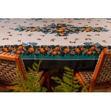 Imagem de Toalha de Mesa Quadrada 1,40x1,40cm - Cachimere Decor, Limão Siciliano