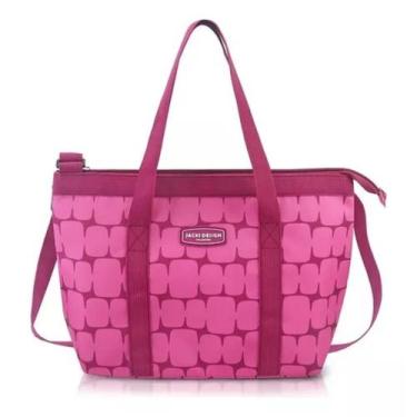 Imagem de Bolsa Térmica Feminina Lanche Fitness Elementos Piquenique - Jacki Des