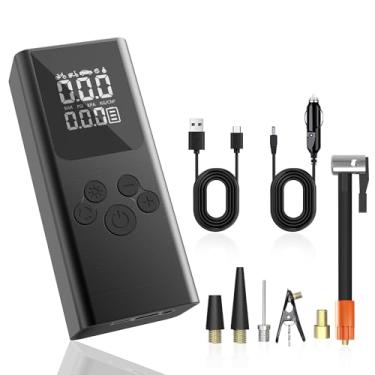 Imagem de Dearan Compressor de Ar Elétrico Recarregável 6000 mAh 150PSI Bomba de Ar para Carro, Bomba de Ar de Bicicleta Sem Fio, Mini Portátil, Automóvel/Bicicleta/Bola/Flutuador