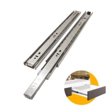 Imagem de Corrediça Trilho Telescópico 50 Cm Inox H45 40kg - Hd, H45 Inox