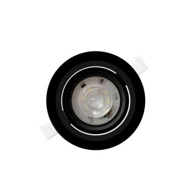 Imagem de Kit 4 Spot Embutir Redondo Alltop LED PAR20 7W 45º Preto - TASCHIBRA, 