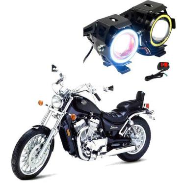 Imagem de Par Farol de Milha Angel Eye U7 para Moto Suzuki Intruder VS 800 GLP 1