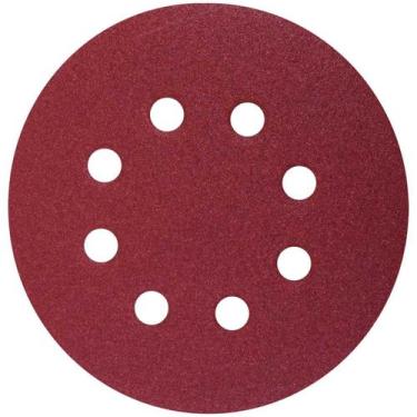 Imagem de DISCO DE LIXA TIPO tiras autocolantes 8 FUROS 5''(125MM) GRÃO 60 WORKE