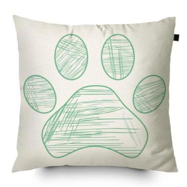 Imagem de Almofada Algodão Estampada Pata 40x40cm Tiffany - FASTLAR