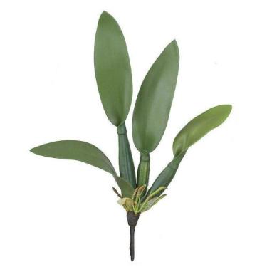 Imagem de Folha Orquidea Cattleya C/Arame X4 Verde Florarte 38cm