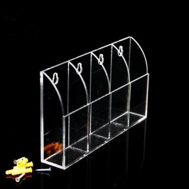 Imagem de Suporte Acrílico 4 Compartimentos Transparente - JINBAO