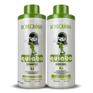 Imagem de kit progressiva quiabo 1l bonequinha - Bonequinha