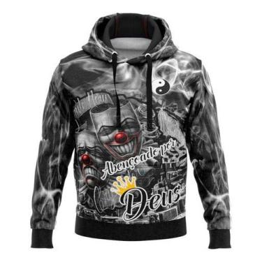 Imagem de Blusa Chora Agora Ri Depois Peita De Quebrada Moletom Abençoado Por De