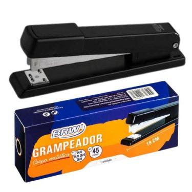 Imagem de Grampeador de Metal Preto Tamanho 19cm  - BRW