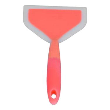Imagem de WGFOIP Espátula térmica, espátula de silicone de boca larga para panquecas fritas, espátula flexível para utensílios de cozinha (cabeça laranja)