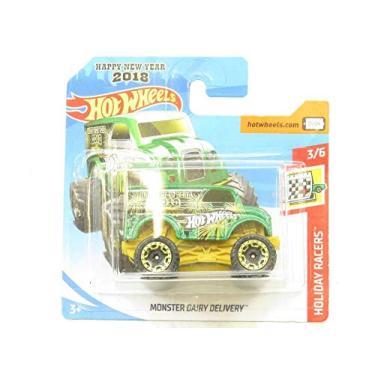 Imagem de hot wheel monster dairy delivery Green Happy New year 2018 Hw Racers 76/365