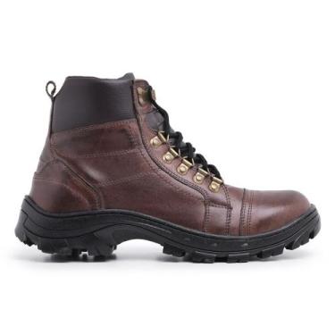 Imagem de Bota Coturno Militar Motoqueiro Masculino Sapato Social Couro Conforto