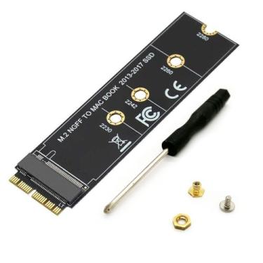 Imagem de Cartão adaptador M.2 NVME SSD Convert, NGFF M.2 NGFF M-Key AHCI SSD Converter cartão para atualização MacBook Air Pro Retina A1465 A1466 A1398 A1502 (ano 2013-2017)