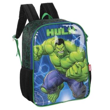 Imagem de Mochila Costas Infantil Escolar Marvel Avengers Hulk Luxcel