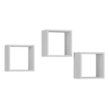 Imagem de Kit 03 Nichos Organizador 30x30cm Branco G01 - Gran Belo