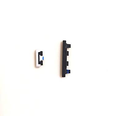 Imagem de Botão liga/desliga + botão de volume botão lateral peça de reparo de substituição para Google Pixel 4 (preto)