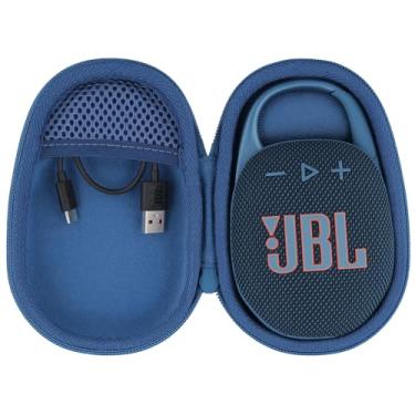 Imagem de co2CREA Estojo rígido de substituição para JBL Clip 5 mini alto-falante portátil à prova d'água (capa azul)