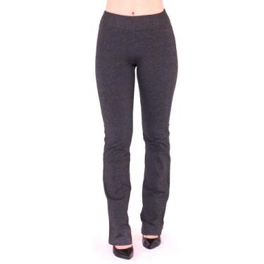 Imagem de Calça Bailarina Feminina Fitness Confort Mescla Escuro - ANISTIA, GG