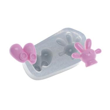 Imagem de Molde De Silicone 476 - Sapatinhos + Mãozinha - Bebê - Flexarte