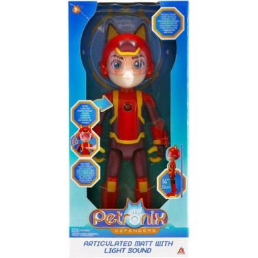 Imagem de Figura Articulada Petronix Matt c/ Luz e Som 35cm FUN