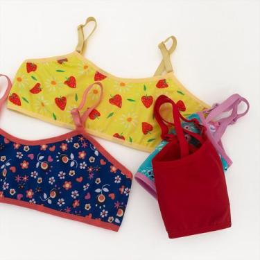 Imagem de Kit 8 Sutia Top Menina Moça Sem Aro Confortável - Empório da Roupa, So