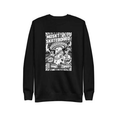 Imagem de Moletom Moskt  skate logo, Preto, M