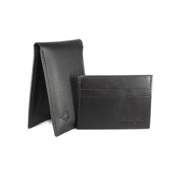 Imagem de Carteira Masculina Preta Pendulari Berlim Porta Cartão CNH