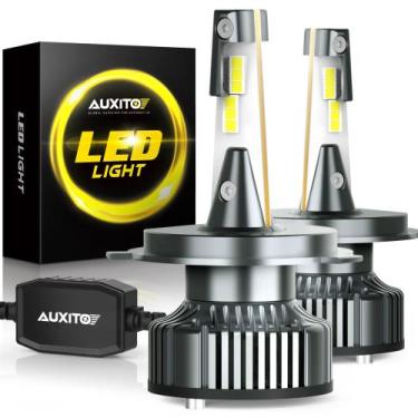 Imagem de Lâmpadas LED AUXITO H4 9003 HB2 6500K brancas 24000LM 120W, pacote com