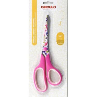 Imagem de Tesoura Comfort Estampada Círculo 21,5cm - Floral