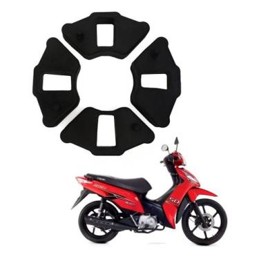 Imagem de Coxim Borracha Brandy - 4 Un. - C 100 Dream / Pop / Traxx / Shineray /