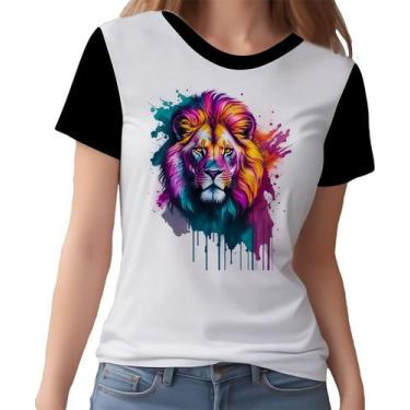 Imagem de Camisa Camiseta Leão Rei da Selva Savana Rosto Estampa HD 8 - Enjoy Sh