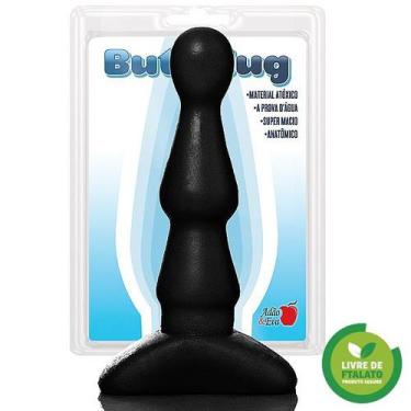 Imagem de Plug Anal ondulado Bi-fase Preto - Adtoys