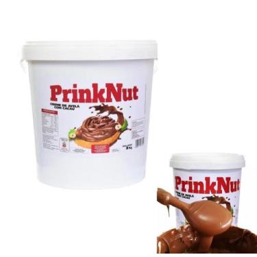 Imagem de Balde 3kg creme de Avelã com Cacau PrinkNut cremoso - Genérica