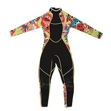 Imagem de Fato de Mergulho Feminino, maiô de Uma Peça para Mulheres, Mantém Aquecido e Resiste Ao Frio, Flexível e Confortável, Ideal para Nadar, Mergulhar e Surfar (M)