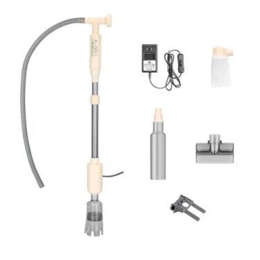 Imagem de IEUDNS Aspirador de pó para aquário, aspirador elétrico para aquário, limpador de cascalho, limpeza de aquário, para trocador de água de esterco, limpador de
