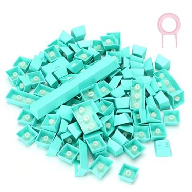 Imagem de Keycaps 100 por Cento Teclado, Teclado Mecânico Keycaps Pbt Keycaps 108 Chave Pbt Conjunto para Teclado Mecânico (Azul #18)