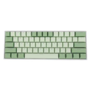 Imagem de Teclado Mecânico 60%, Teclado para Jogos Com Fio Com Interruptor Vermelho, Teclado Mecânico Compacto 61 Teclas RGB Hot Swappable USB Com Fio para Laptop para Jogos